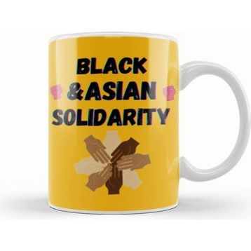 Humuts Black Asian Solidarity Stop Aapı Hate Beyaz Kupa