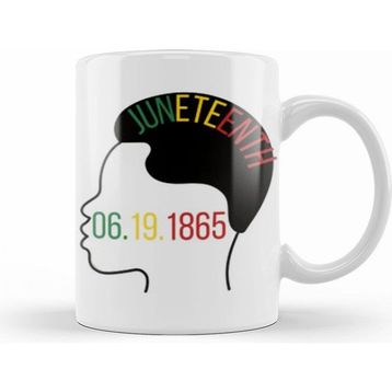 Humuts Black Juneteenth Juneteenth 2021 Beyaz Kupa