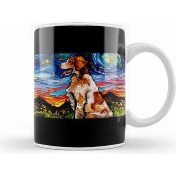 Humuts Brittany Spaniel Night Kupa Bardak