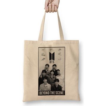 Humuts Bts Black And White Bez Çanta