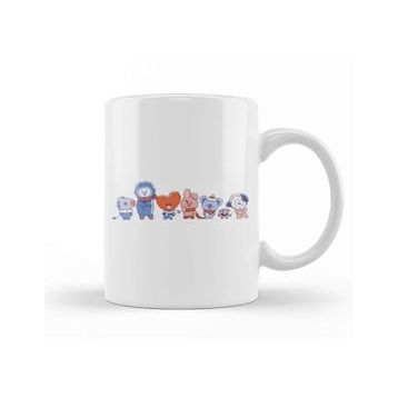 Humuts Bts BT21 Christmas Time Kupa Bardak