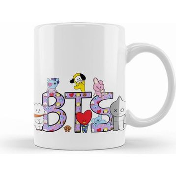 Humuts Bts BT21 Karakterleri Kupa Bardak