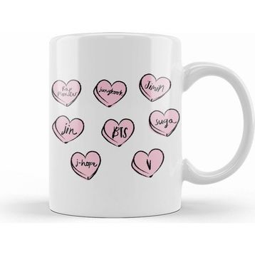 Humuts Bts Hearts Kupa Bardak