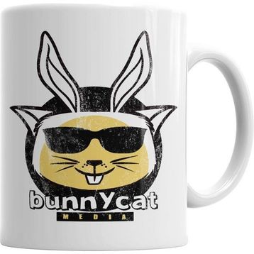 Humuts Bunnycat Beyaz Kupa
