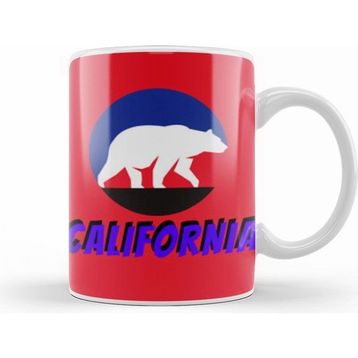 Humuts California Bear Flag Kupa Bardak