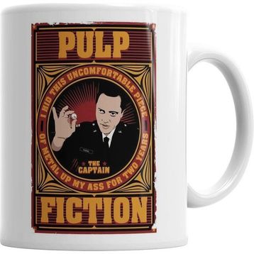 Humuts Camiseta The Gold Watch Pulp Fiction Beyaz Kupa