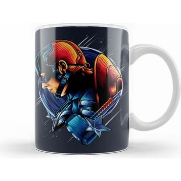 Humuts Captain America Beyaz Kupa