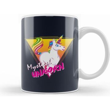 Humuts Cartoon Multicolour Unicorn Kupa Bardak