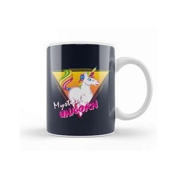 Humuts Cartoon Multicolour Unicorn Kupa Bardak