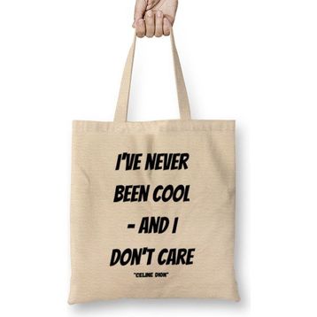 Humuts Celine Dion Quotes Gift- Vintage Bez Çanta