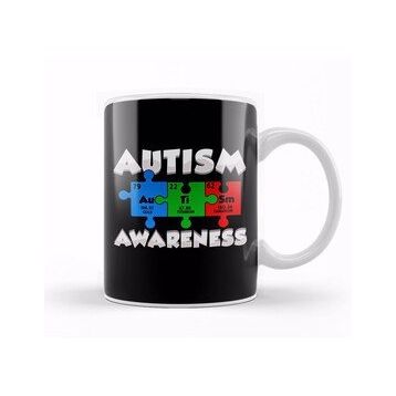 Humuts Chemistry Autism Awareness Puzzle Elements Kupa Bardak