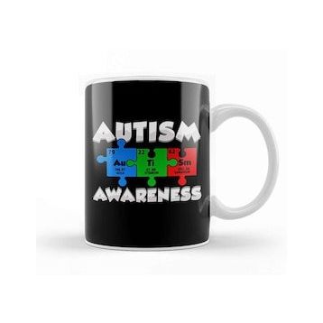 Humuts Chemistry Autism Awareness Puzzle Elements Kupa Bardak