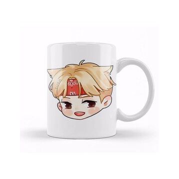 Humuts Chibi Face Suga Bts 02 Kupa Bardak
