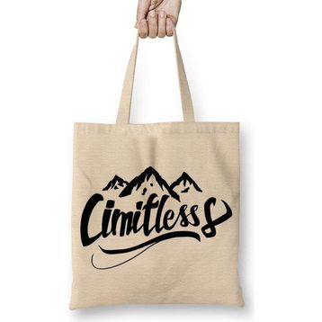 Humuts Cimitless Limitless Logo Preto Bez Çanta
