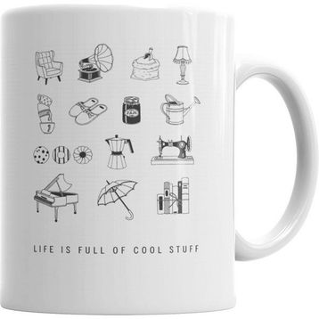 Humuts Cool Stuff Branca Beyaz Kupa