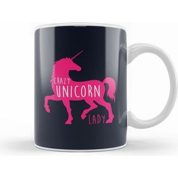 Humuts Crazy Unicorn Lady Kupa Bardak