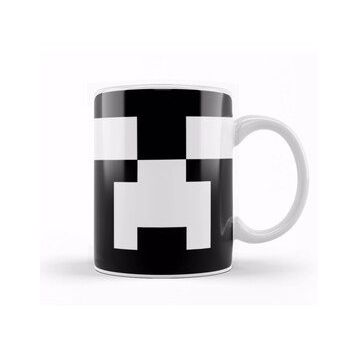 Humuts Creeper White Face Minecraft Kupa Bardak