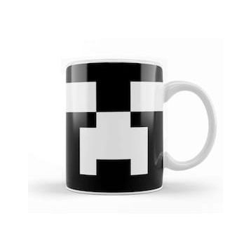 Humuts Creeper White Face Minecraft Kupa Bardak