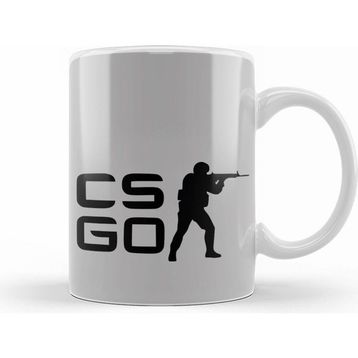 Humuts Csgo Counter Strike Logo Beyaz Kupa