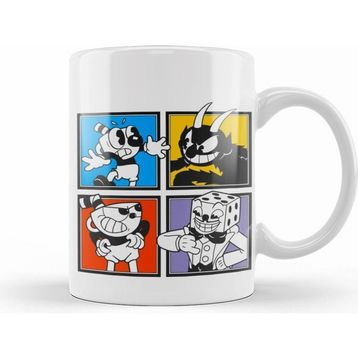 Humuts Cuphead Characters Beyaz Kupa