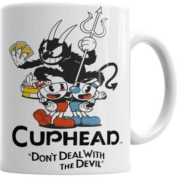 Humuts Cuphead Dont Dealwith The Devil Beyaz Kupa