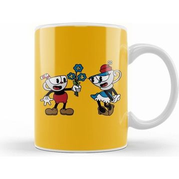 Humuts Cuphead Meets Teacuphead Beyaz Kupa