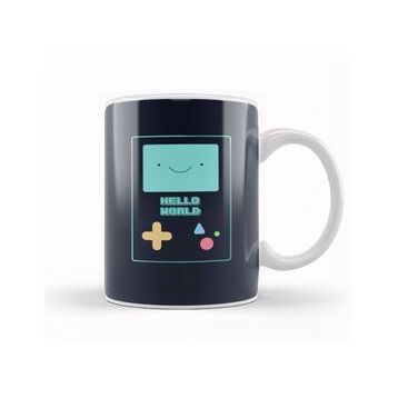 Humuts Cute Adventure Time Bmo Hello World Programmer Programming Female 01 Kupa Bardak
