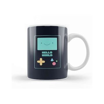 Humuts Cute Adventure Time Bmo Hello World Programmer Programming Female 01 Kupa Bardak
