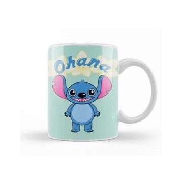 Humuts Cute Alien Stitch Ohana Kupa Bardak
