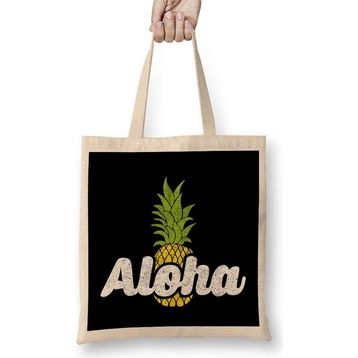 Humuts Cute Aloha Pineapple Hawaiian Fruit Theme Bez Çanta