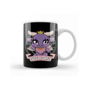 Humuts Cute As Hell Kawaii Baphomet Anime Goth Pun Kupa Bardak