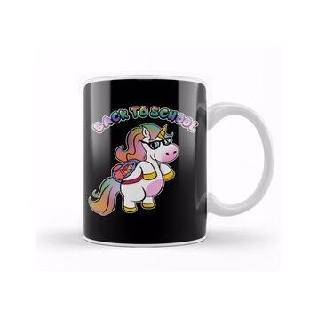 Humuts Cute Back To School Unicorn Student With Backpack Kupa Bardak