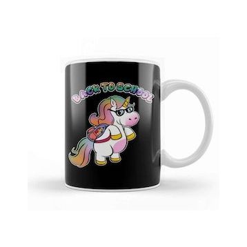 Humuts Cute Back To School Unicorn Student With Backpack Kupa Bardak