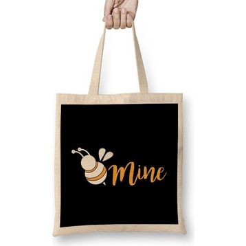 Humuts Cute Be Mine Bee Valentine's Day Adorable Pun Bez Çanta
