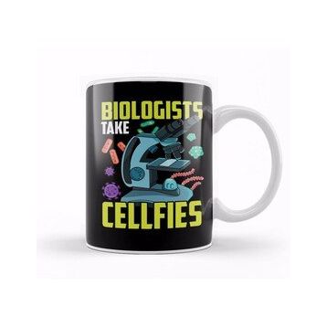 Humuts Cute Biologists Take Cellfies Science Selfies Pun Kupa Bardak