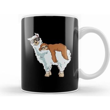 Humuts Cute & Funny Sloth Riding Llama Kupa