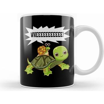 Humuts Cute & Funny Snail Riding On Turtle Yelling Whee Kupa