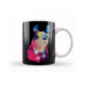 Humuts Cute Galactic Llama Space Exploration Lama Kupa Bardak
