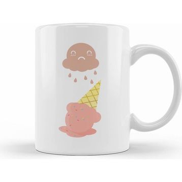Humuts Cute Ghost Cloud Dropping Ice Cream Kupa Bardak