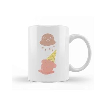 Humuts Cute Ghost Cloud Dropping Ice Cream Kupa Bardak
