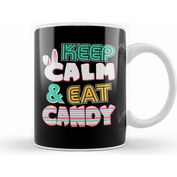 Humuts Cute Keep Calm Eat Candy Easter Bunny Holiday Kupa