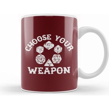 Humuts D and D Choose Your Weapon Dice Kupa Bardak