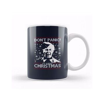 Humuts Dads Army Don't Panic Christmas Knit Pattern Kupa Bardak