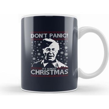 Humuts Dads Army Don't Panic Christmas Knit Pattern Kupa Bardak