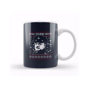 Humuts Dads Army Stupid Boy Christmas Knit Pattern Kupa Bardak