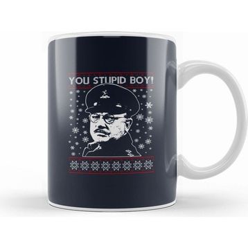 Humuts Dads Army Stupid Boy Christmas Knit Pattern Kupa Bardak