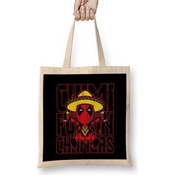 Humuts Deadpool Açık Bej Uzun Saplı Bez Çanta