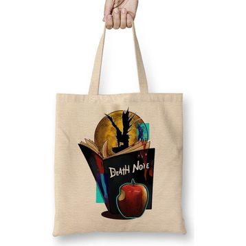 Humuts Death Note 01 Açık Bej Uzun Saplı Bez Çanta