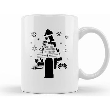 Humuts Die Hard Christmas Tree Silhouette Kupa Bardak