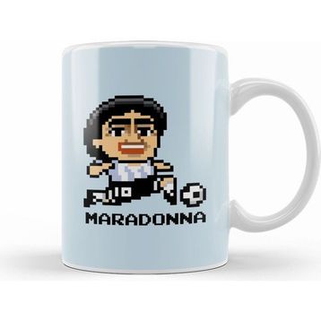 Humuts Diego Maradonna Pixel Character Kupa Bardak